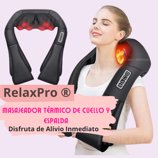 RelaxPro ®️ Masajeador Térmico de Cuello y Espalda